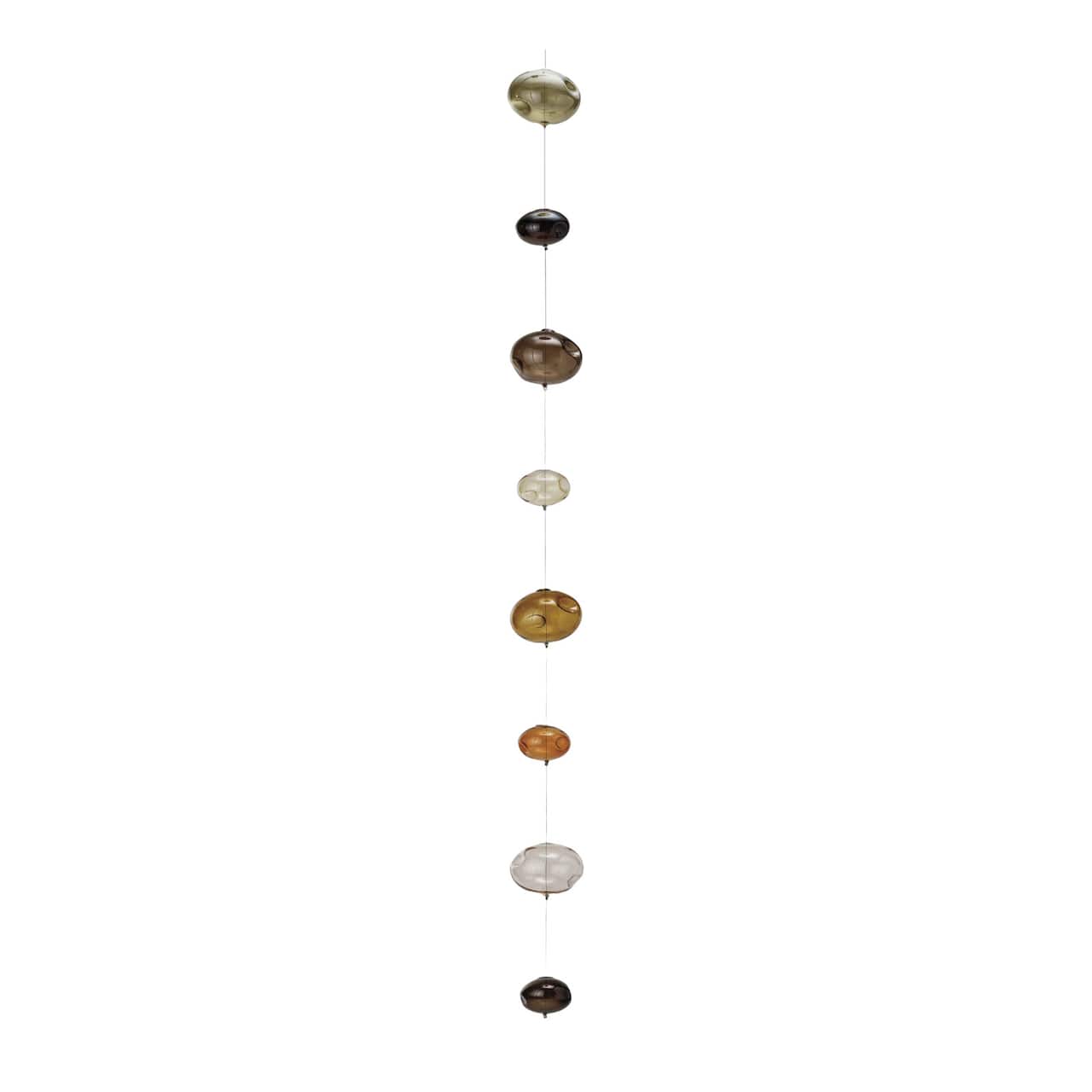 Hello Honey® 4ft. Brown Azure Bubbles Hand-Blown Glass Garland